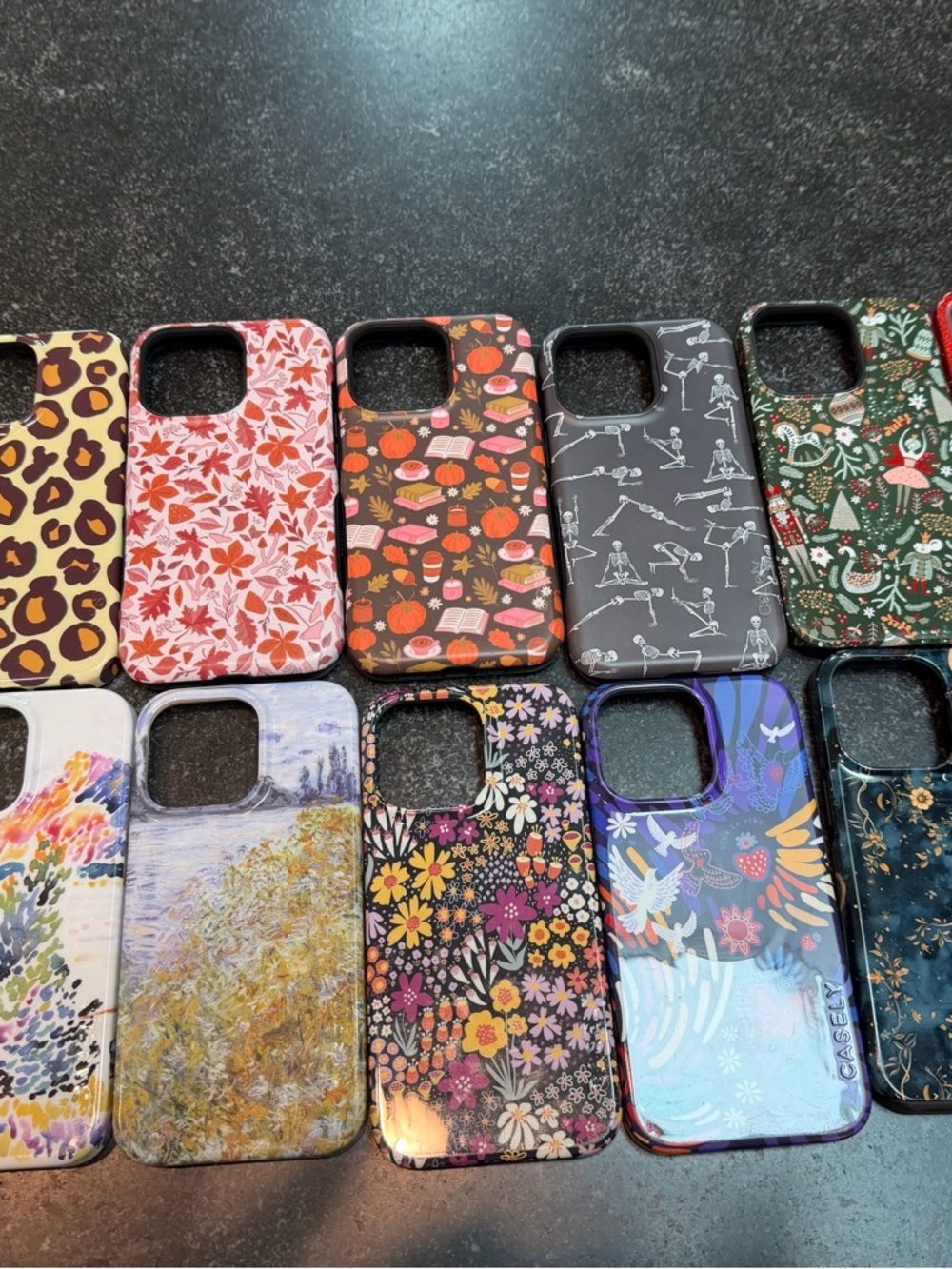 Floral Multi-Color Protective Phone Case - Assorted Colors